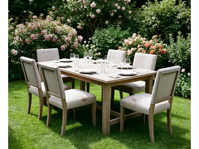 giardino arredato